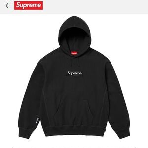 Supreme Box Logo Hooded Sweatshirt “Black” SZ XXL FW25